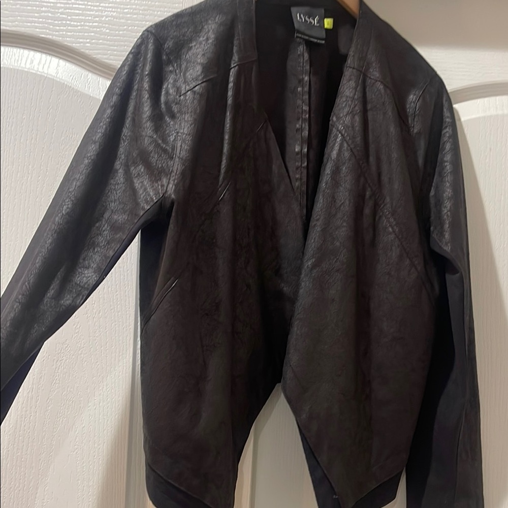 Lysse Black Faux Leather Jacket​